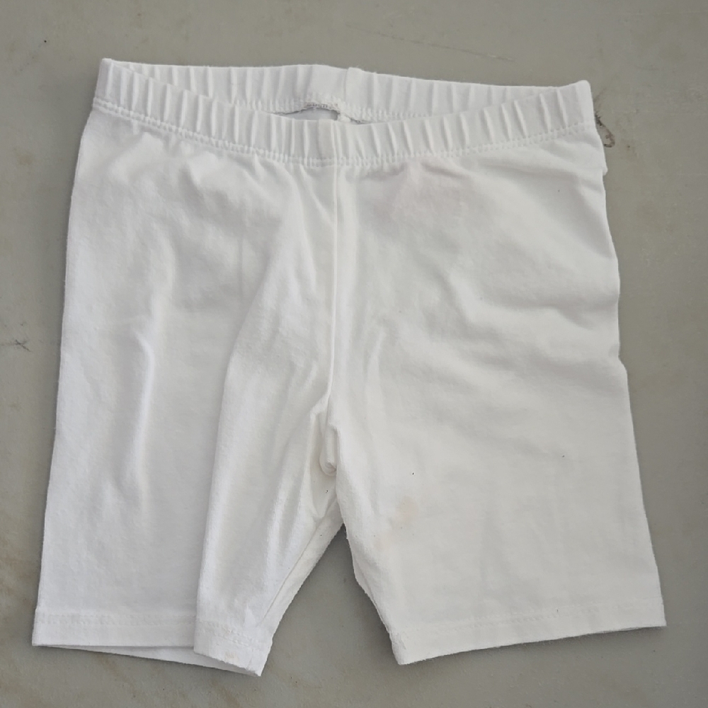 White Cotton Shorts